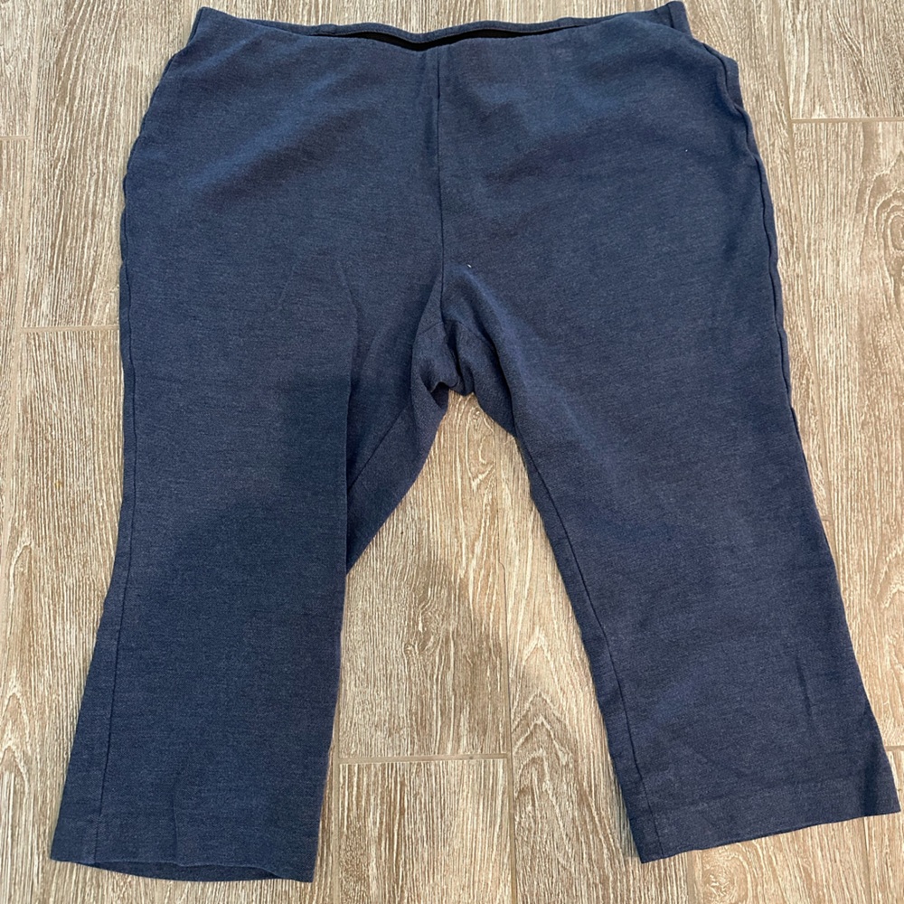 Talbots Blue Tapered Trousers Soft Fabric